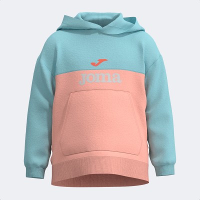 Детски суичър SUDADERA CON CAPUCHA PARK SALMÓN AZUL, JOMA
