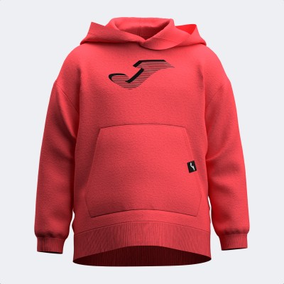 Детски суичър SUDADERA CON CAPUCHA LION CORAL FLÚOR, JOMA